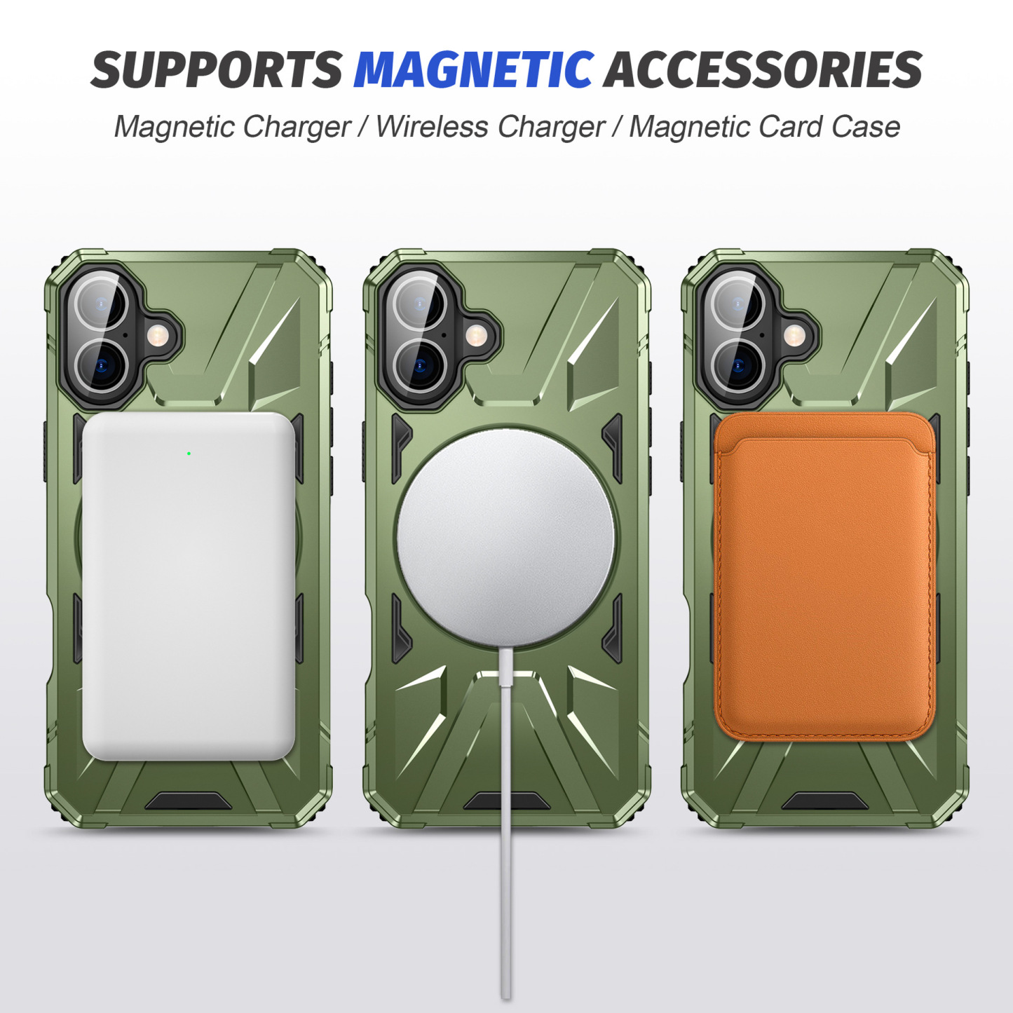 Pasuje do magnetycznego uchwytu pierścieniowego Apple 16 pro max 15 etui ochronnego na telefon komórkowy