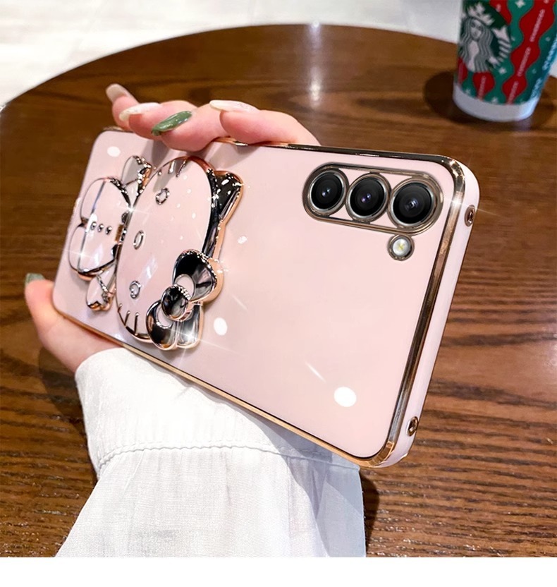 Pasuje do etui na telefon komórkowy Samsung S24 i metalizowanego luste