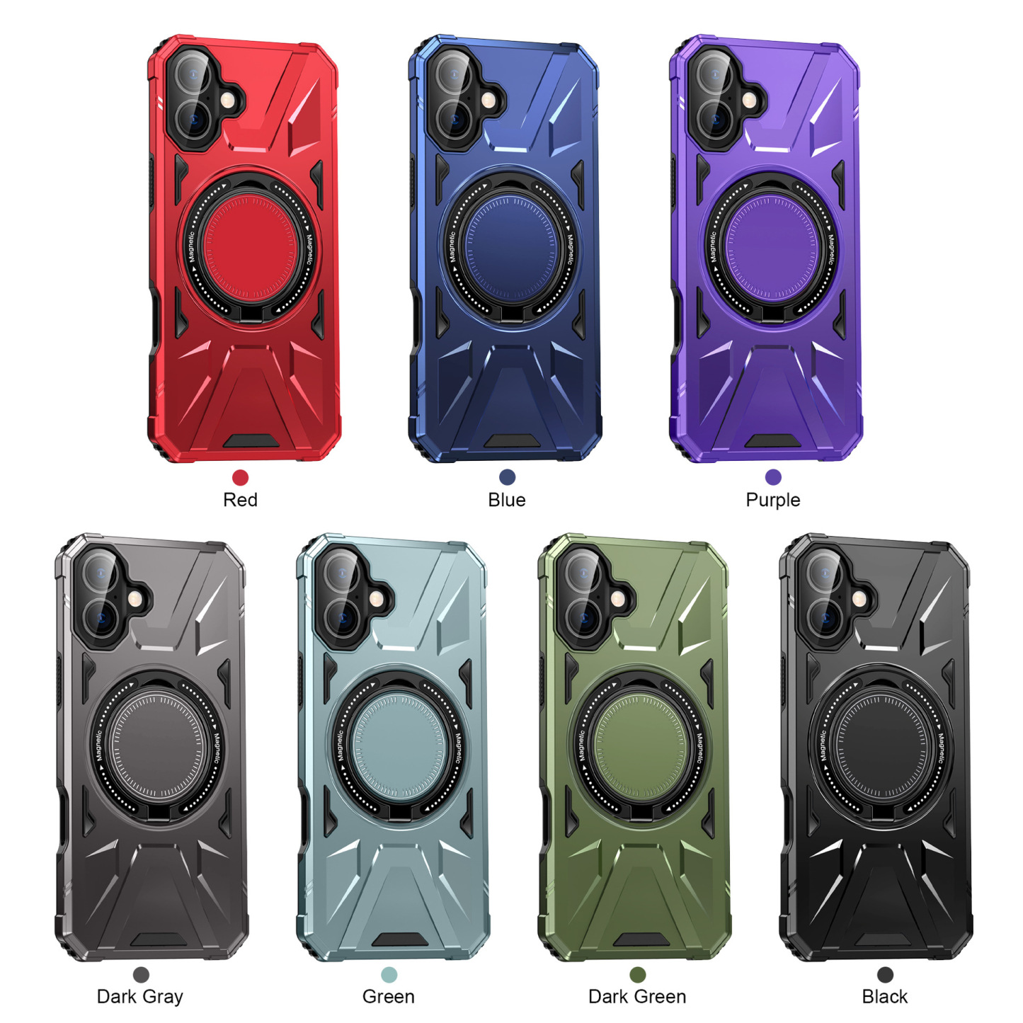 Pasuje do magnetycznego uchwytu pierścieniowego Apple 16 pro max 15 etui ochronnego na telefon komórkowy