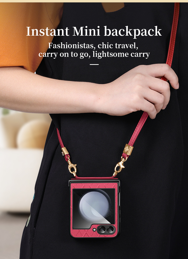 Pasuje do etui na telefon komórkowy typu crossbody Samsung Z flip5/4/3
