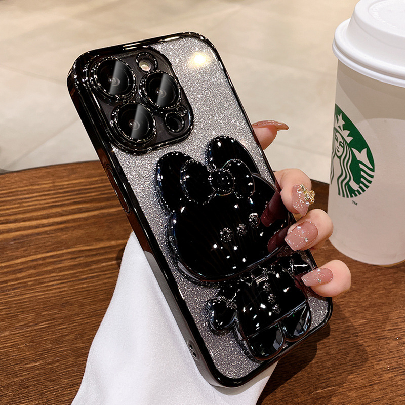 Pasuje do iPhone15 Etui na telefon komórkowy Gradalne brokatowe lustro