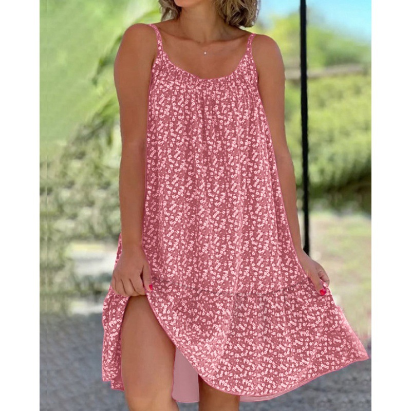 🏝️Rochie camisole cu imprimeu floral🌸