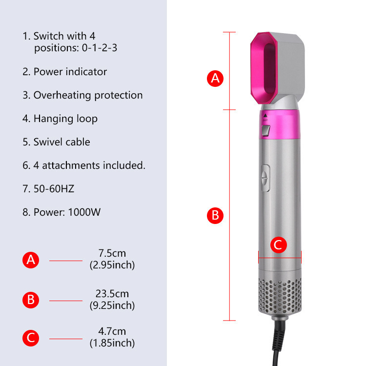 🎉 Ολοκληρωμένο Hair Styler 5 σε 1