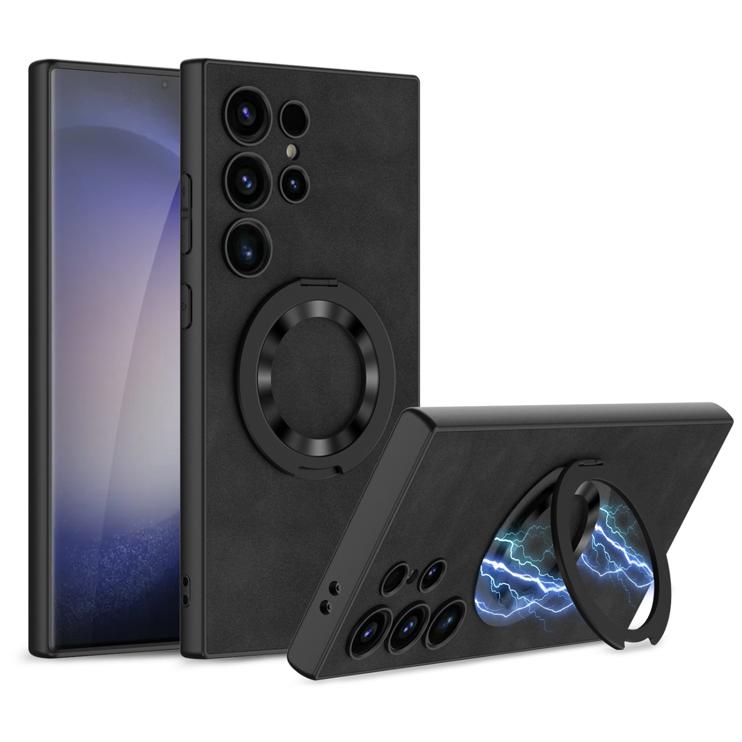 Skórzany futerał ochronny na telefon Samsung Galaxy S24 S23 Ultra Plus