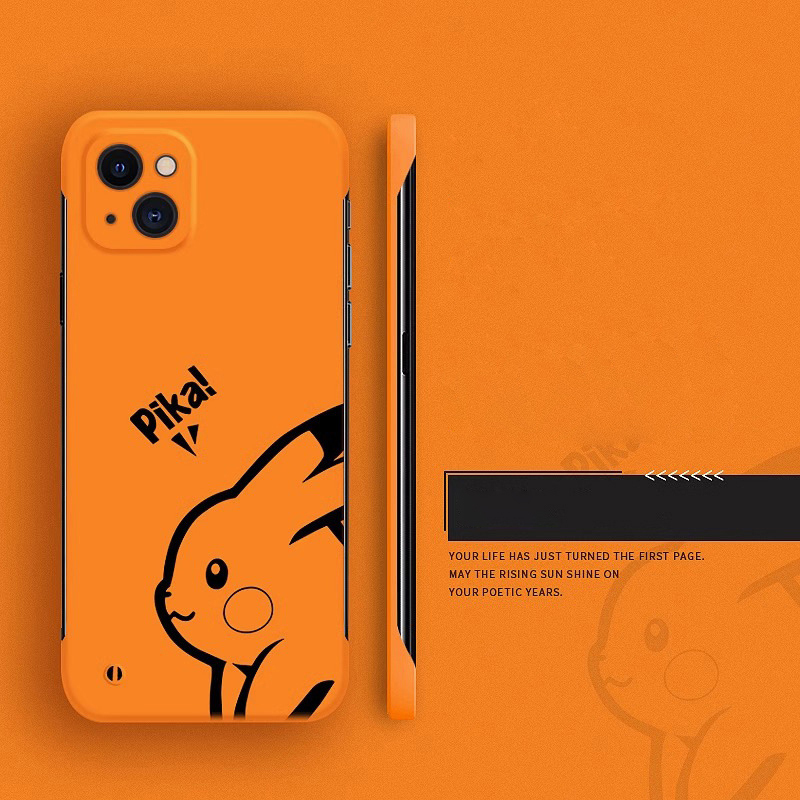 Κατάλληλο για θήκη κινητού τηλεφώνου iPhone15 Pikachu με μοτίβο κινουμένων σχεδίων βαμμένο Apple 14Promax χωρίς περίγραμμα προστατευτική θήκη με σκληρό κέλυφος