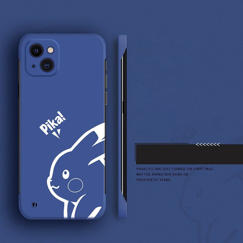 Κατάλληλο για θήκη κινητού τηλεφώνου iPhone15 Pikachu με μοτίβο κινουμένων σχεδίων βαμμένο Apple 14Promax χωρίς περίγραμμα προστατευτική θήκη με σκληρό κέλυφος