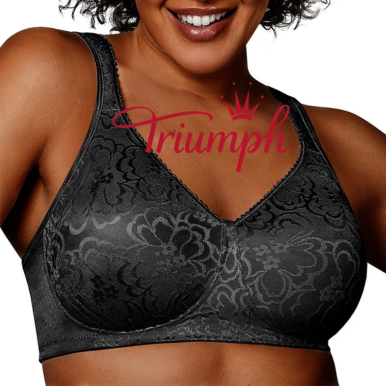 Triumph® — 3 temp.💖50% zniżki✨2024 Udoskonalony, ręcznie haftowany biustonosz bezprzewodowy 2024【65A-120H】