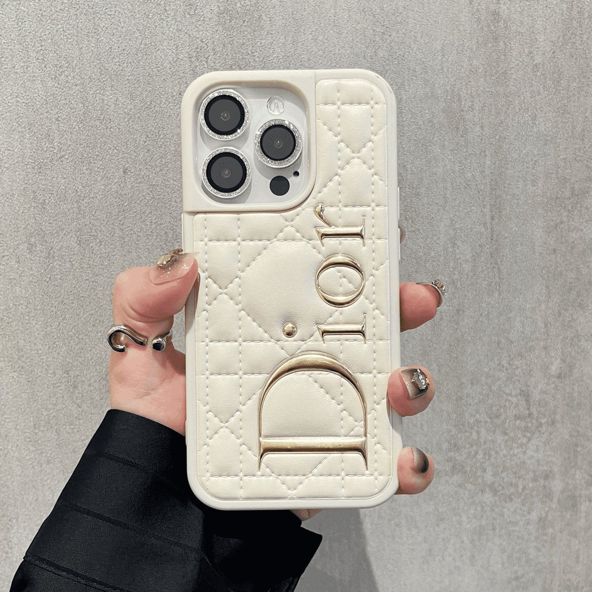 Wysokiej klasy skóra Dior odpowiednia do luksusowego etui na telefon k