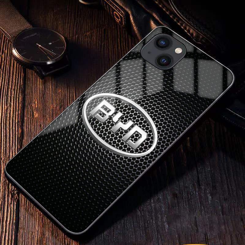 Etui na telefon komórkowy z logo samochodu, model niestandardowy, dowolny model samochodu, model telefonu komórkowego, pełna seria Apple