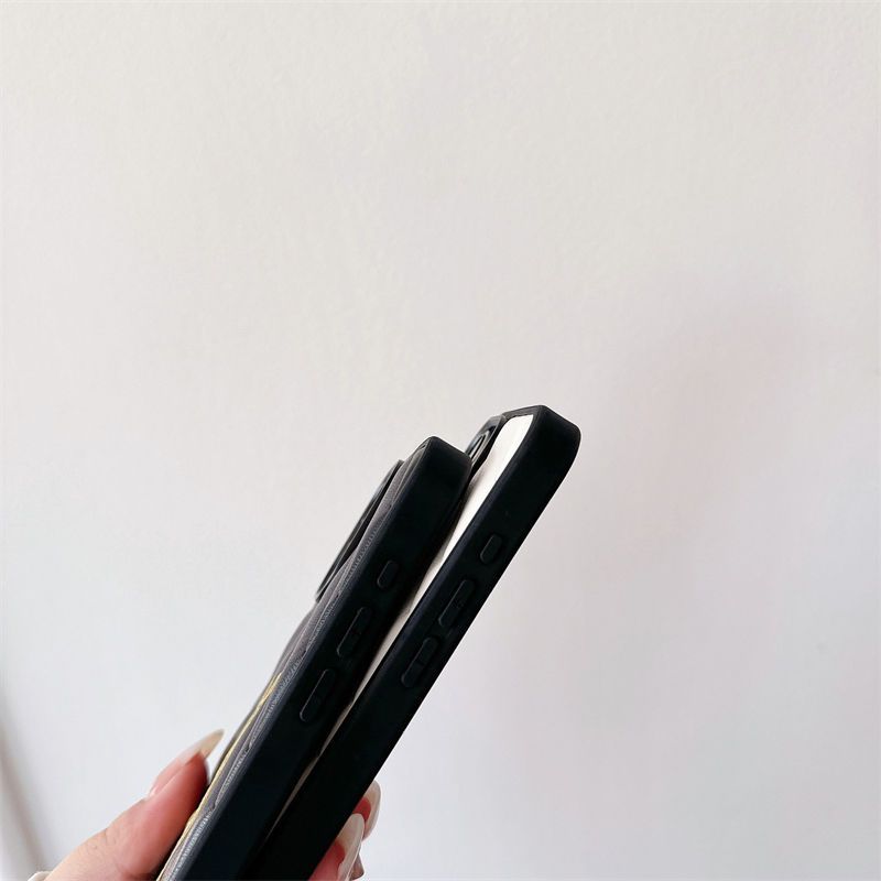 Luksusowa marka YSL brokatowa trójwymiarowa skórzana obudowa iPhone16 Apple 14proma damska 15/13/12 etui na telefon komórkowy