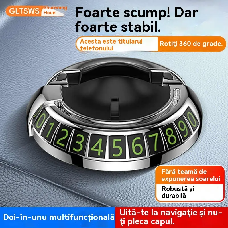 🚗 【Oferta świąteczna】 【Kup 1, a 1 dostaniesz za darmo】 2024 Nowy samochodowy uchwyt na telefon komórkowy Parking Tablica rejestracyjna Nawigacja Wielofunkcyjna tablica rejestracyjna