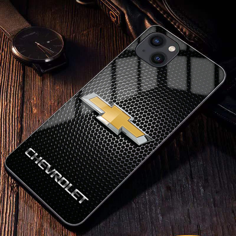 Etui na telefon komórkowy z logo samochodu, model niestandardowy, dowolny model samochodu, model telefonu komórkowego, pełna seria Apple