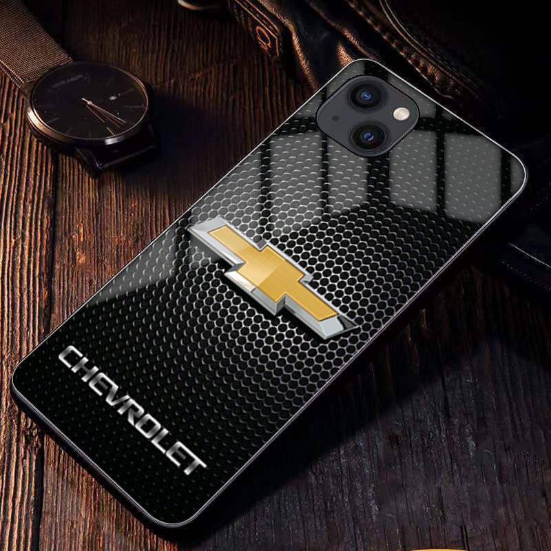 Etui na telefon komórkowy z logo samochodu, model niestandardowy, dowolny model samochodu, model telefonu komórkowego, pełna seria Apple