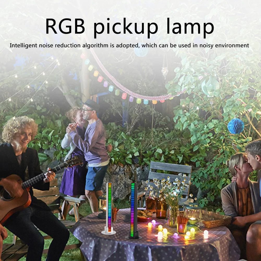 Bezprzewodowy pasek świetlny RGB aktywowany dźwiękiem