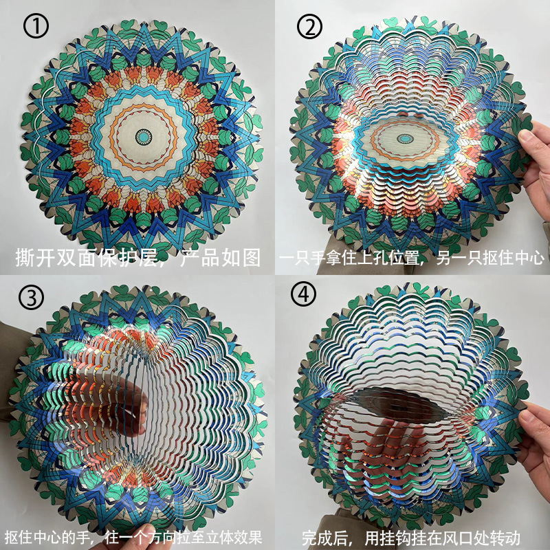 💥 Forró értékesítés 2025🍃3D Színes szél mandala