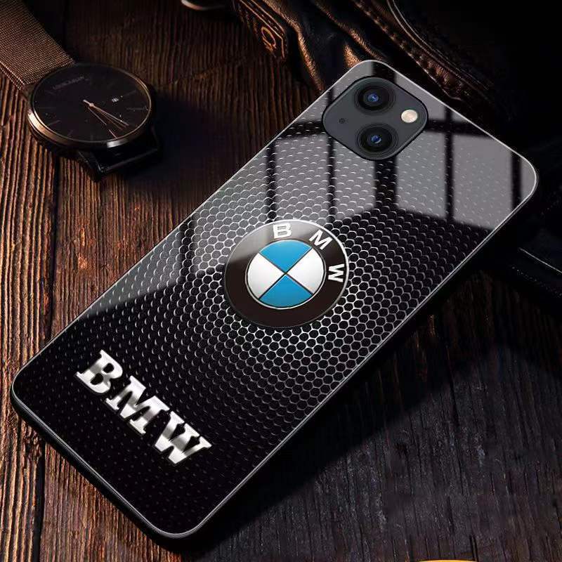 Etui na telefon komórkowy z logo samochodu, model niestandardowy, dowolny model samochodu, model telefonu komórkowego, pełna seria Apple