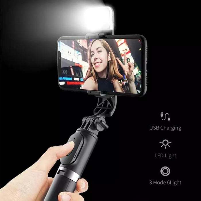 🔥Bezprzewodowy kijek do selfie Bluetooth 6 w 1