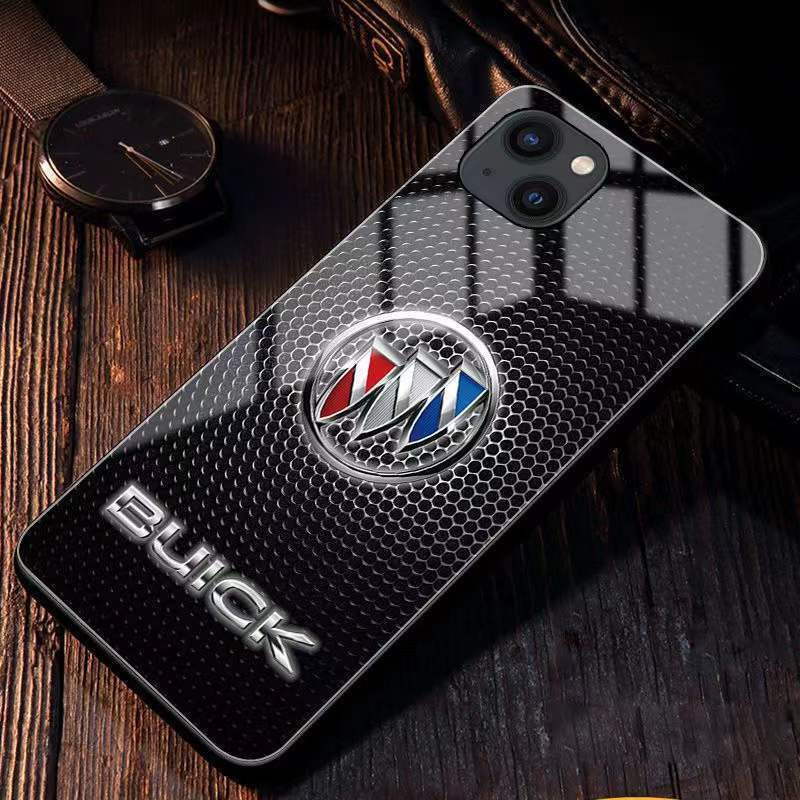Etui na telefon komórkowy z logo samochodu, model niestandardowy, dowolny model samochodu, model telefonu komórkowego, pełna seria Apple