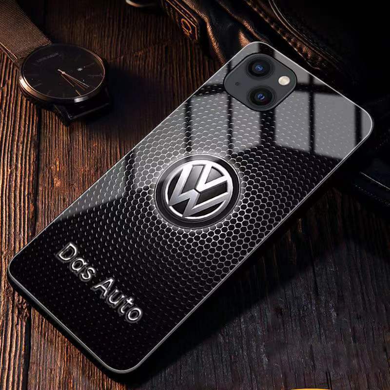 Etui na telefon komórkowy z logo samochodu, model niestandardowy, dowolny model samochodu, model telefonu komórkowego, pełna seria Apple
