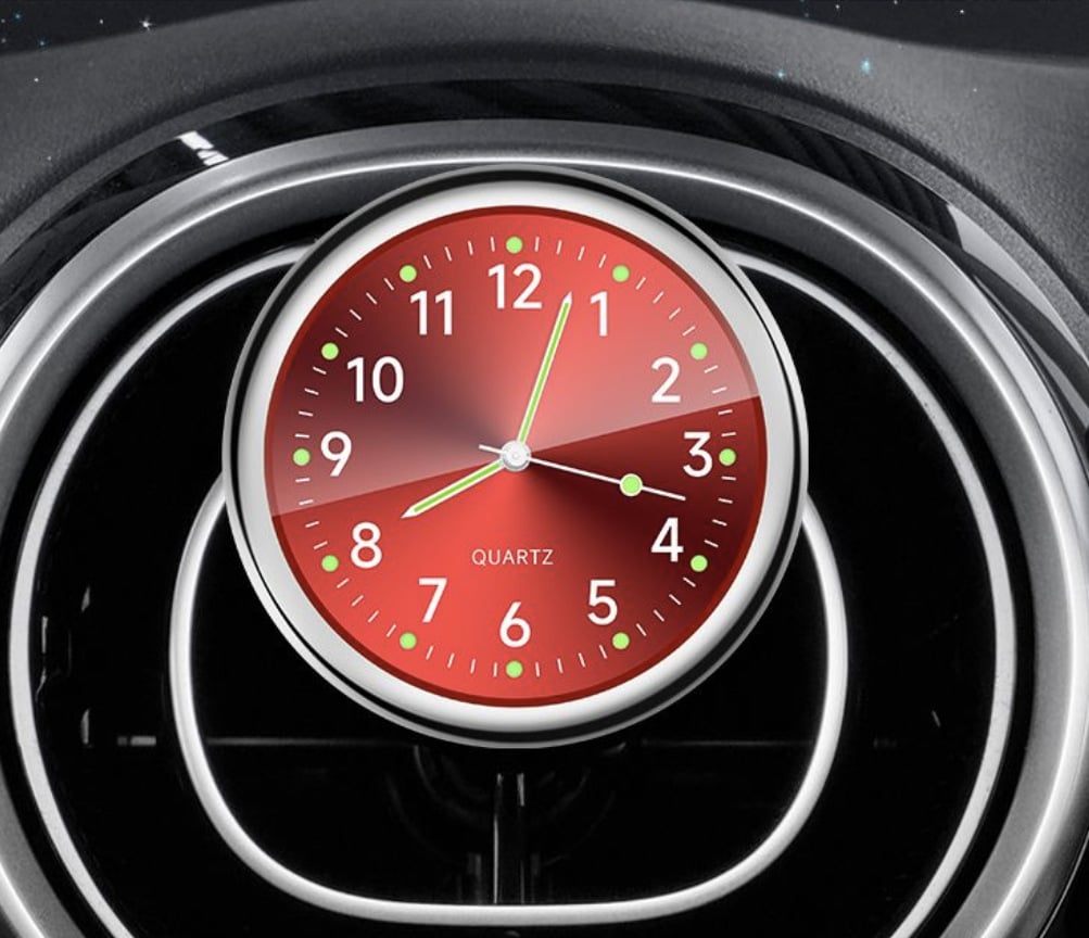 🔥Presente vintage - Mini relógio decorativo luminoso para carro/motocicleta/máquina de costura