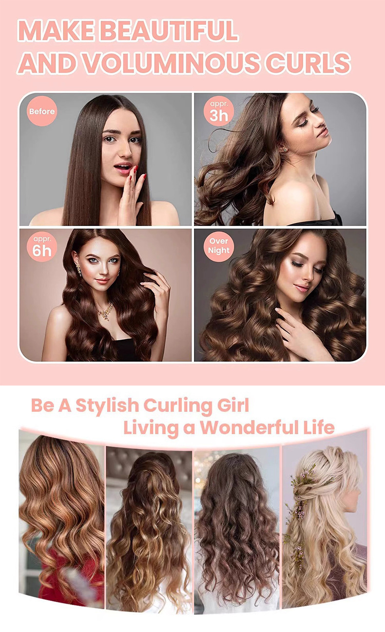 Oferta specjalna -49% ZNIŻKI🔥Satynowy zestaw do curlingu bez użycia ciepła