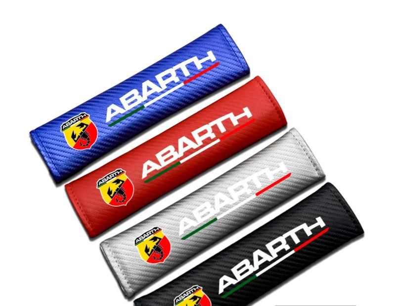 Capa de ombro para cinto de segurança com padrão de fibra de carbono