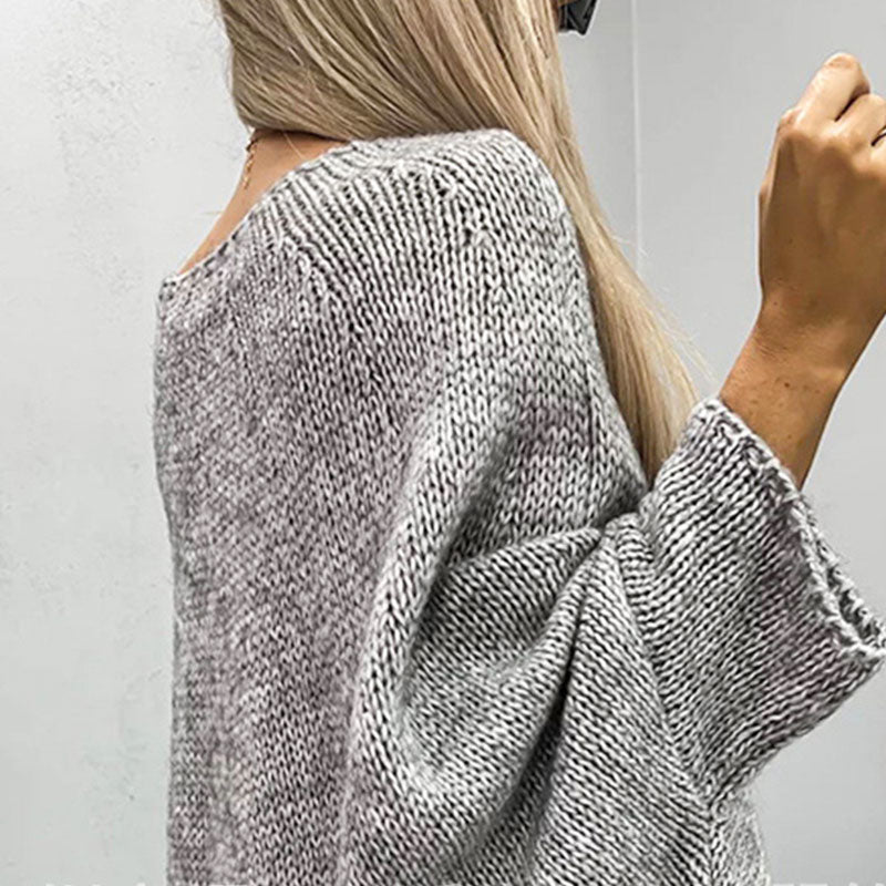 Elegancki sweter damski z dzianiny z pelerynką⚡⚡