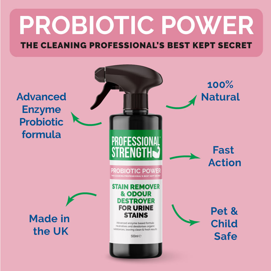 Professional Strength Probiotic Urine Stain Remover Odour Destroyer