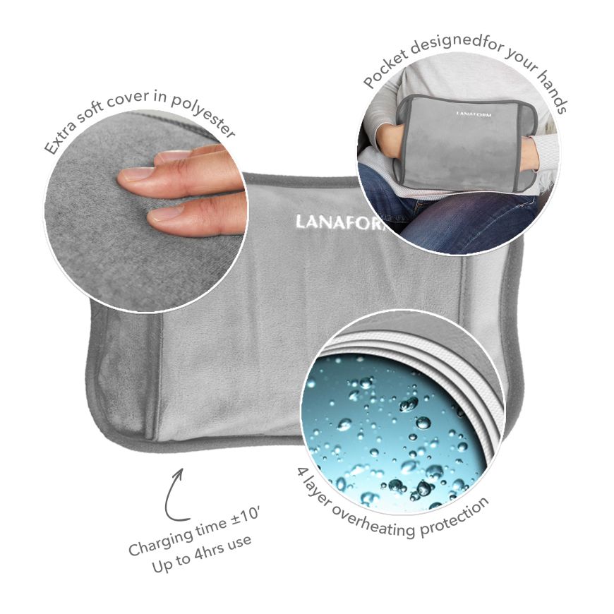 Lanaform Rechargeable Hand Warmer & Heat Pad