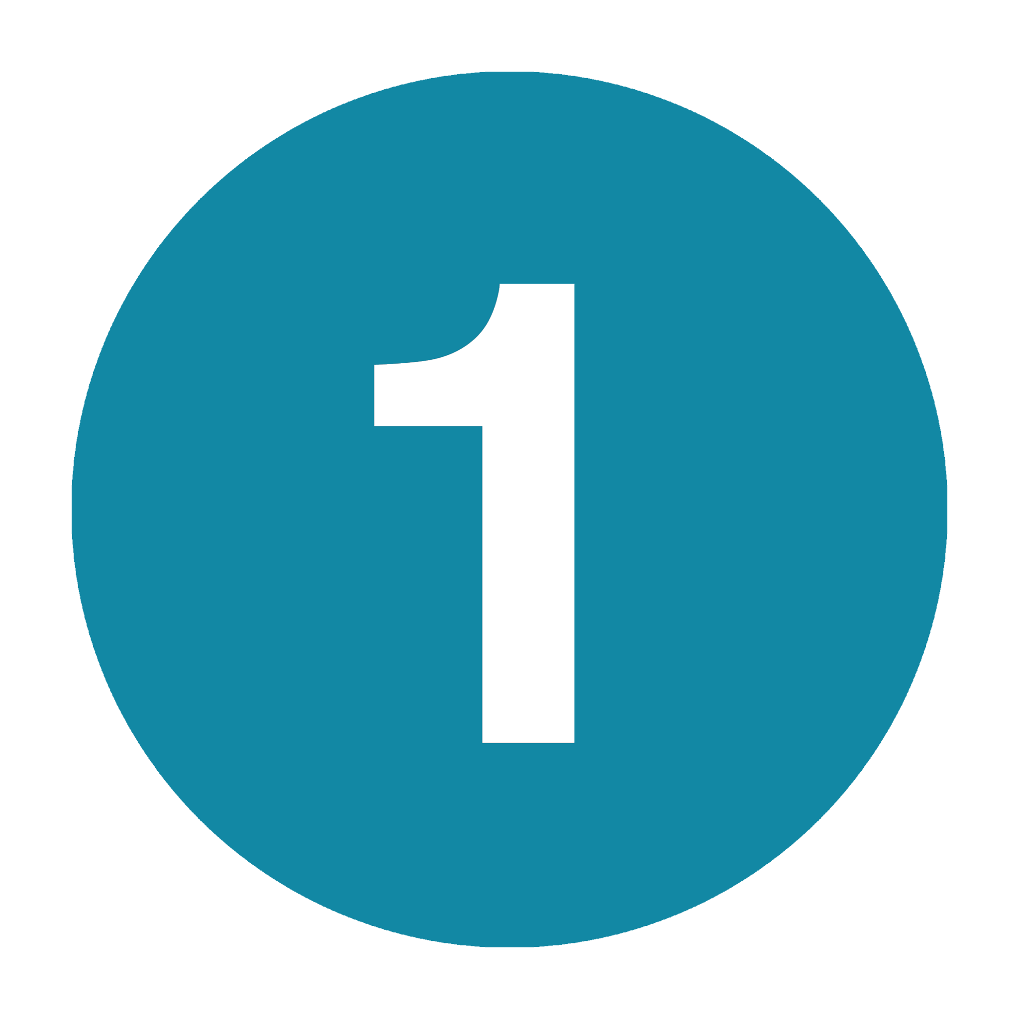 StressNoMore step 1 graphic with a number 1 icon and text instructing users to create an account to receive £5 in credit