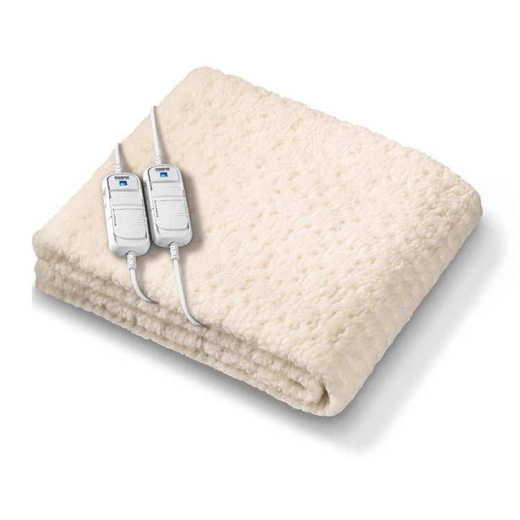 Beurer Komfort heated mattress cover and blanket with dual temperature controllers, electric mattress topper for warm winter nights