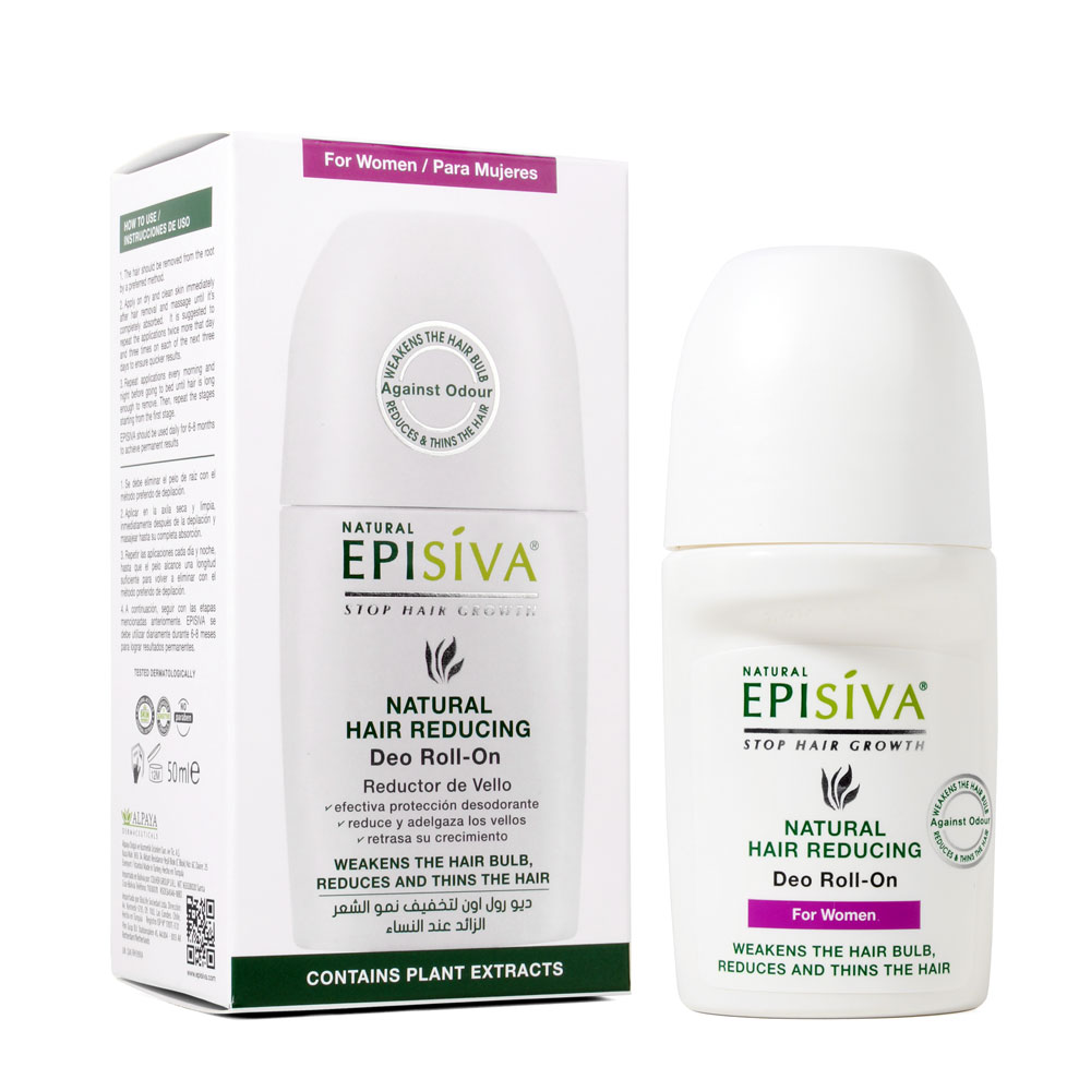 Episiva Natural Hair Reducing Roll On Deodorant - For Women 1