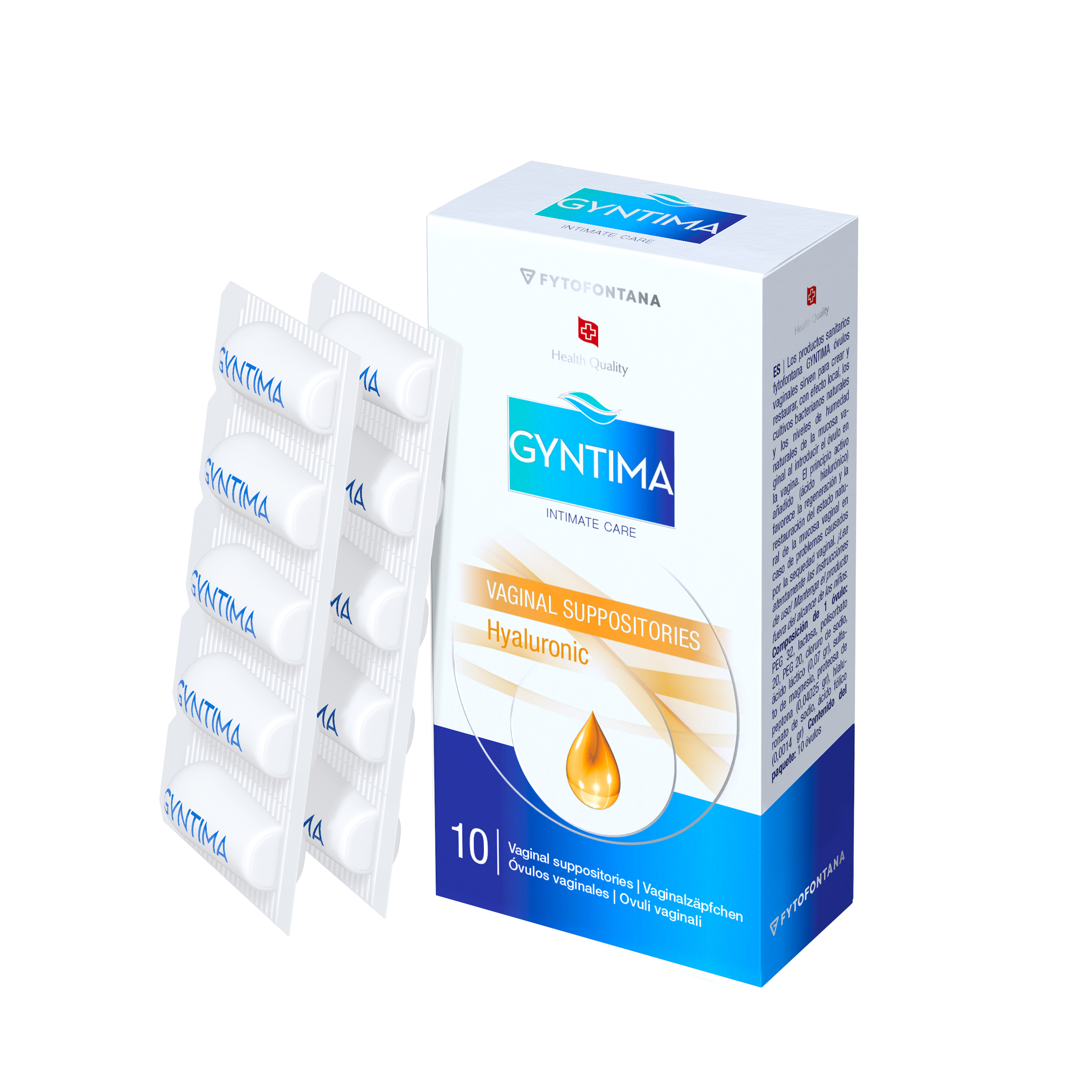 GYNTIMA Vaginal Suppositories - Hyaluronic