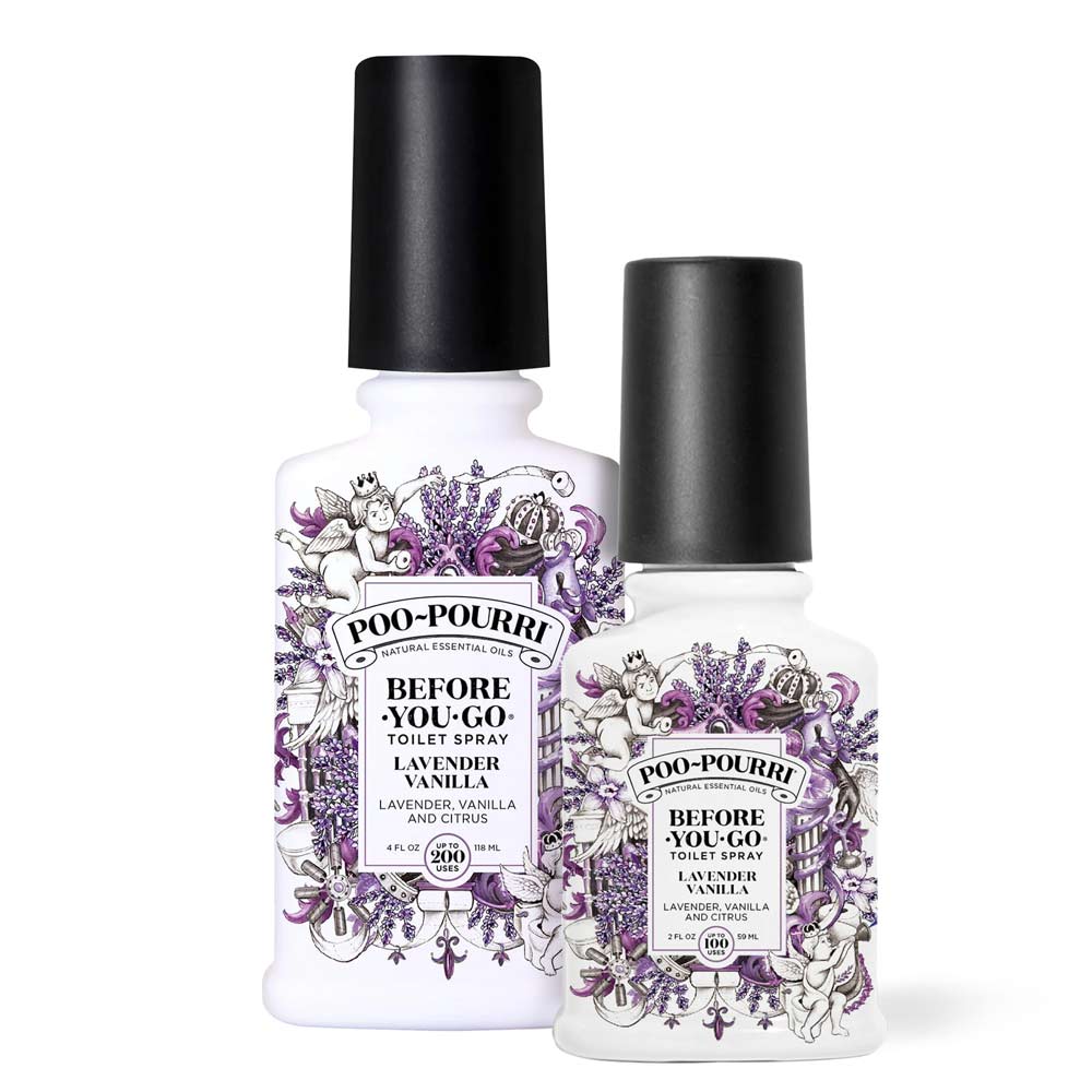 Poo Pourri Lavender Vanilla Before-You-Go Bathroom Spray  | StressNoMore