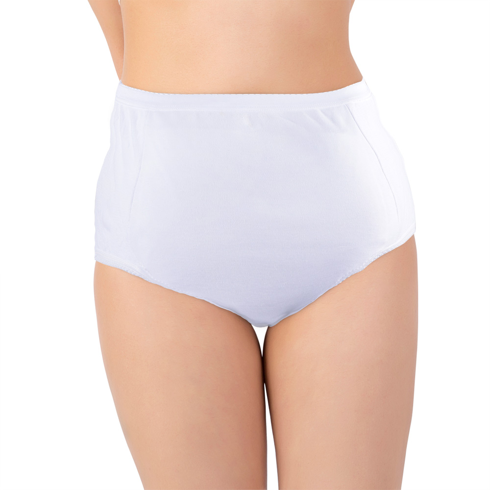 Ladies Lace Brief Discreet Cotton Incontinence Pants with Built-In Pad (High Absorbency) 3