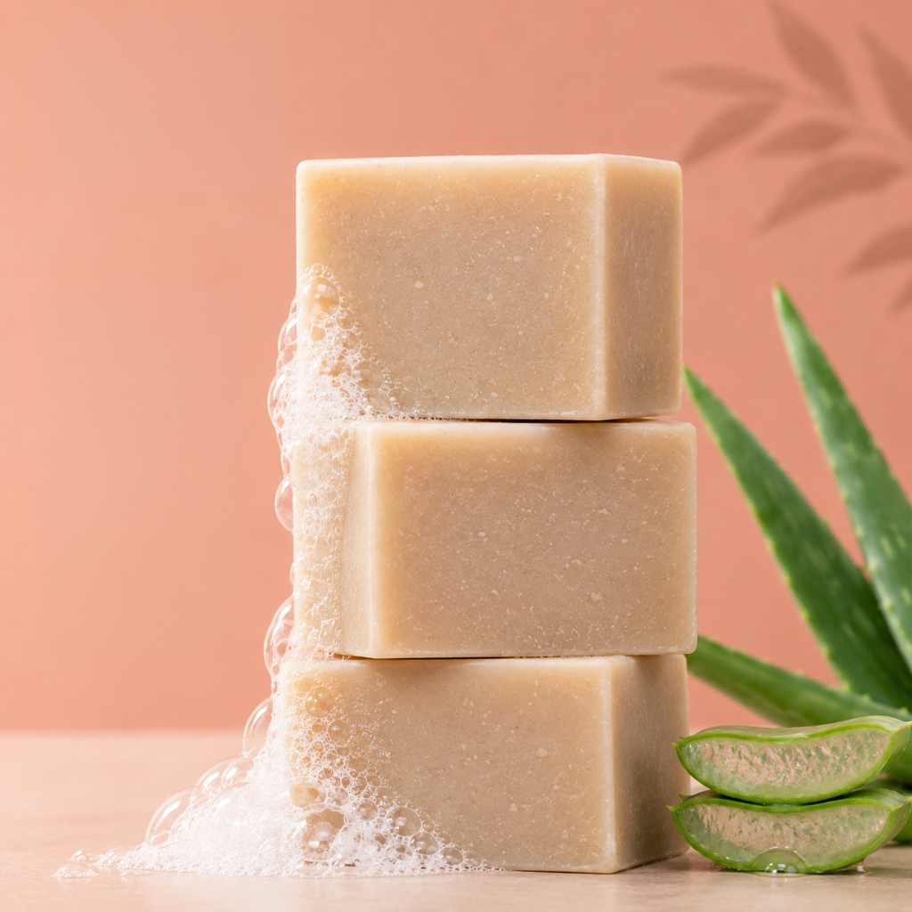 Intifresh Fragrance-Free Aloe Vera Soap for Sensitive Skin