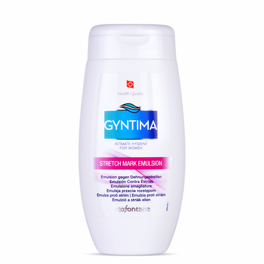 Gyntima Stretch Mark Emulsion 100ml fast-absorbing non-greasy cream to reduce stretch marks and improve skin elasticity