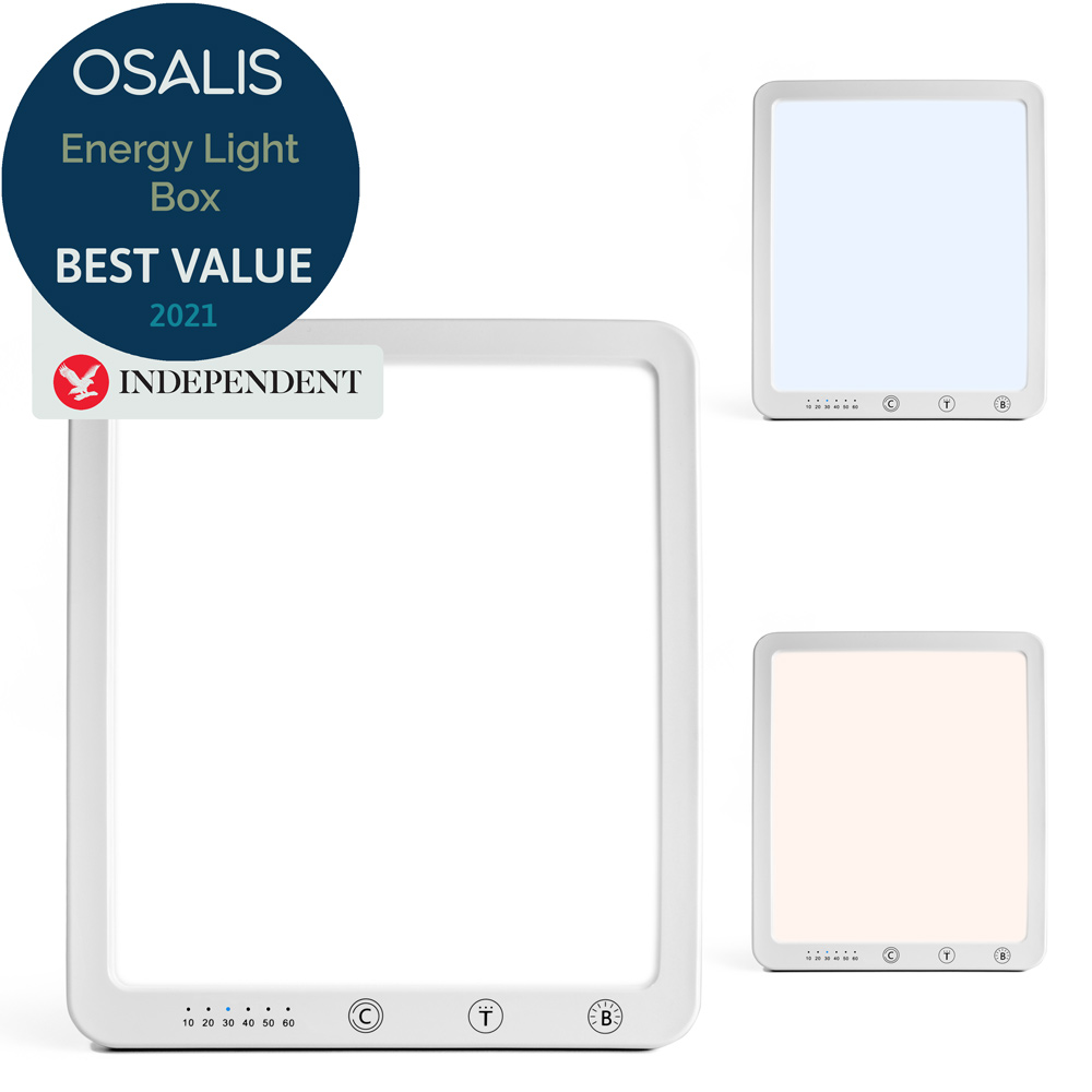 Osalis Energy Light Box 10,000 Lux Adjustable SAD Therapy Lamp 2