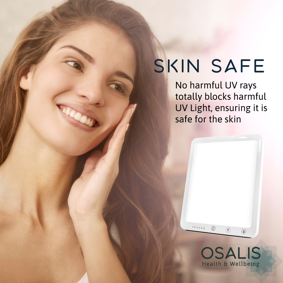 Osalis Energy Light Box 10,000 Lux Adjustable SAD Therapy Lamp 8