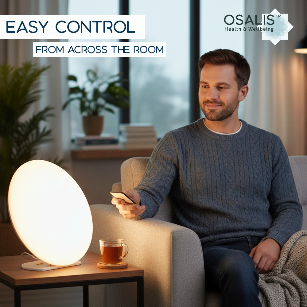 Osalis 12000 Lux Adjustable SAD Lamp With Remote Control