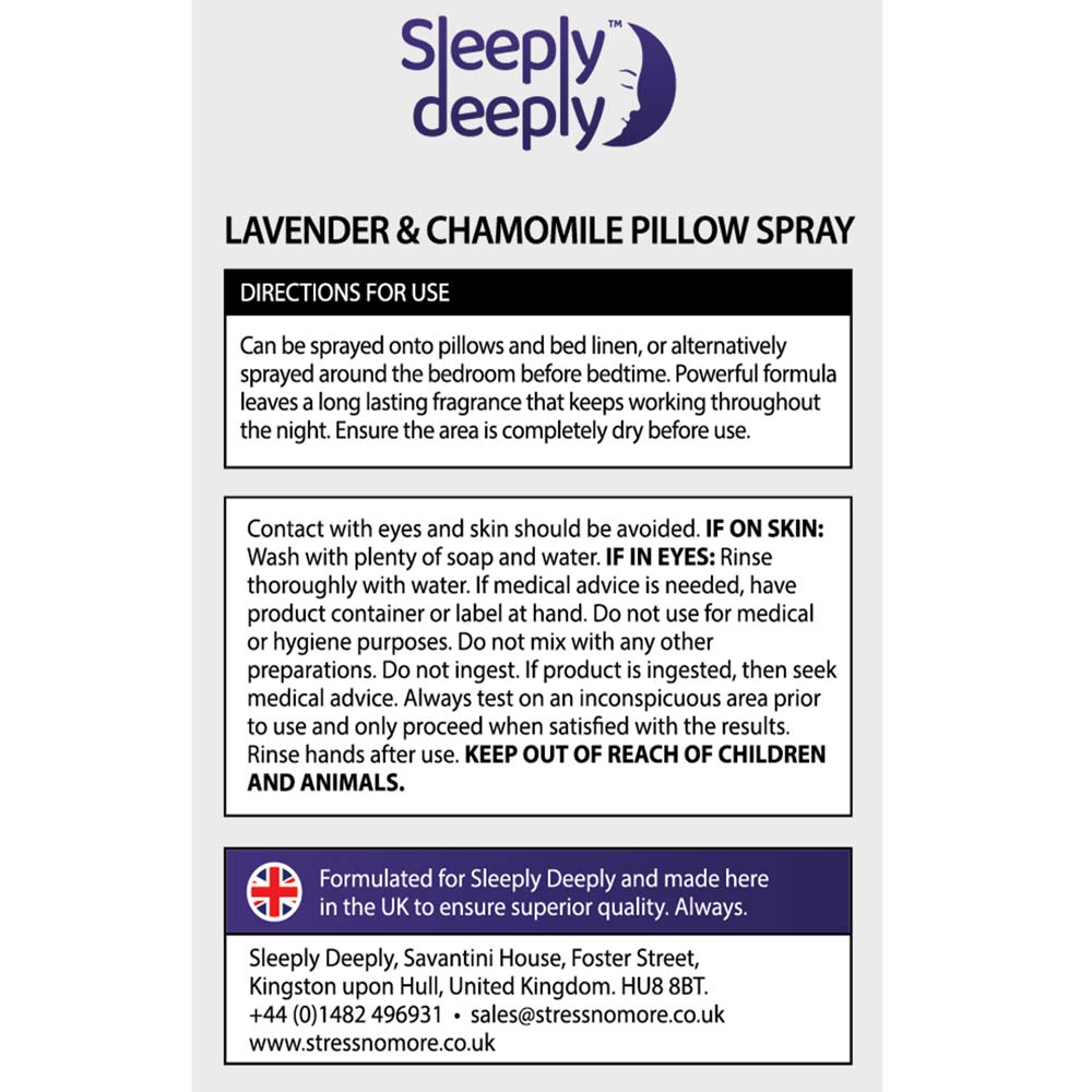 Sleeply Deeply Lavender & Chamomile Calming Pillow Spray