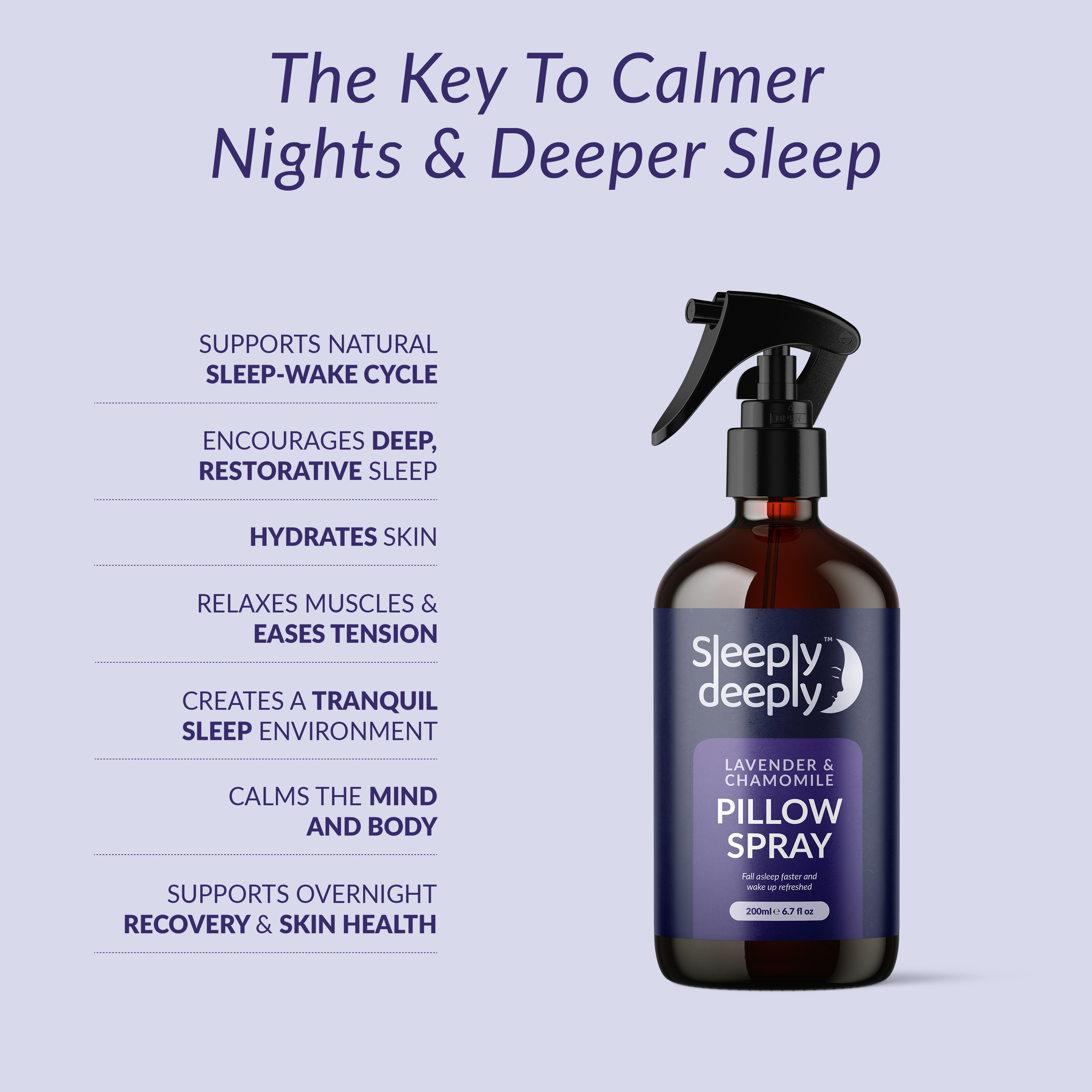 Sleeply Deeply Lavender & Chamomile Calming Pillow Spray