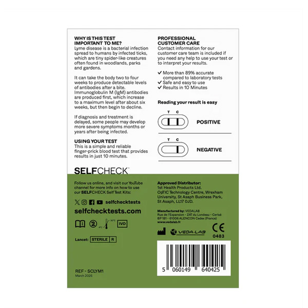 SELFCHECK Lyme Disease Home Test Kit
