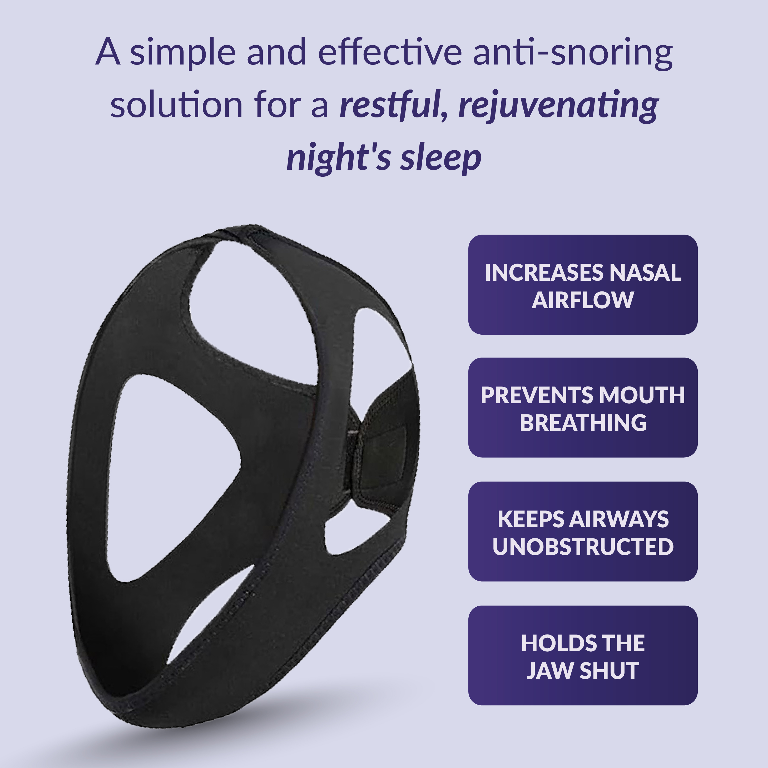 Sleeply Deeply Anti-Snoring Chin Strap