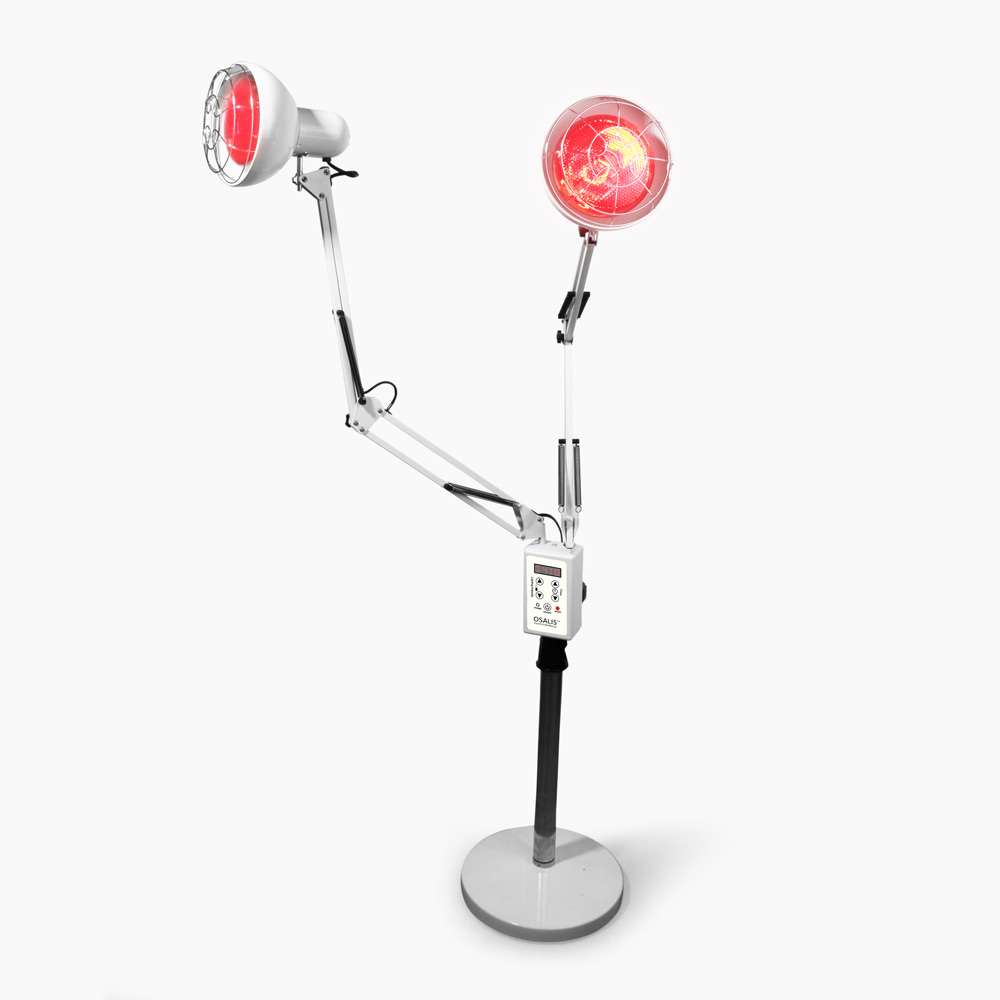 Osalis Adjustable Double Head Infrared Therapy Lamp 150w