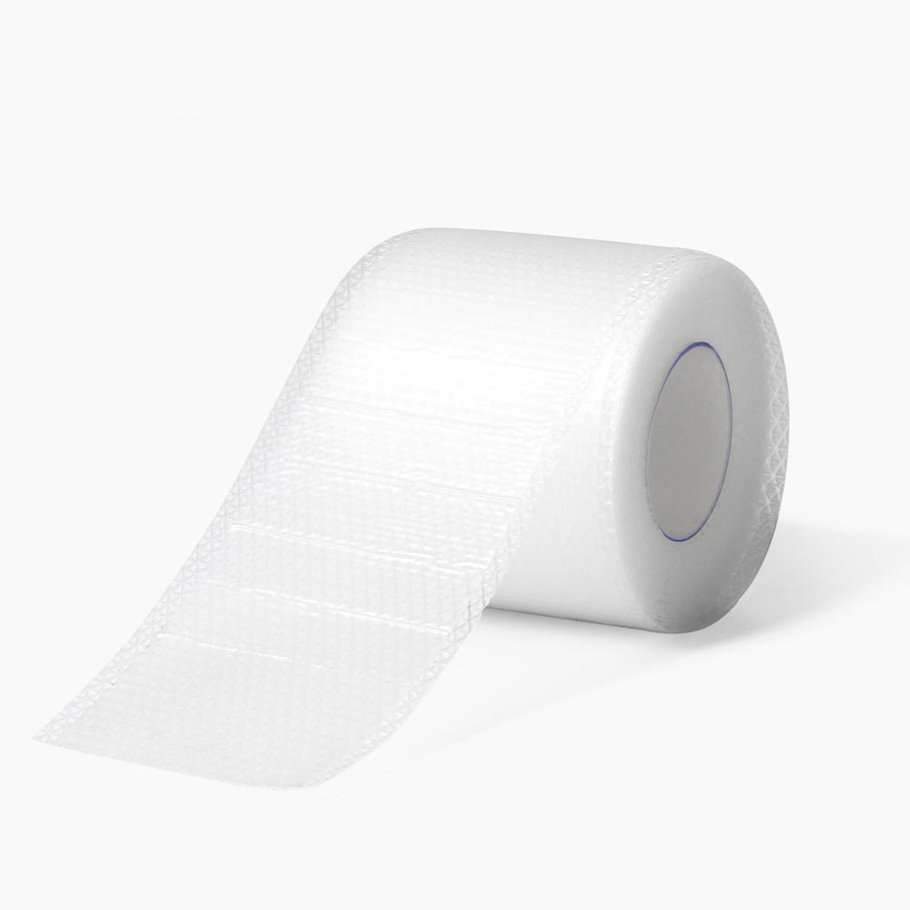 Transparent silicone gel sheet roll used for scar management, designed to be flexible, breathable and discreet on the skin