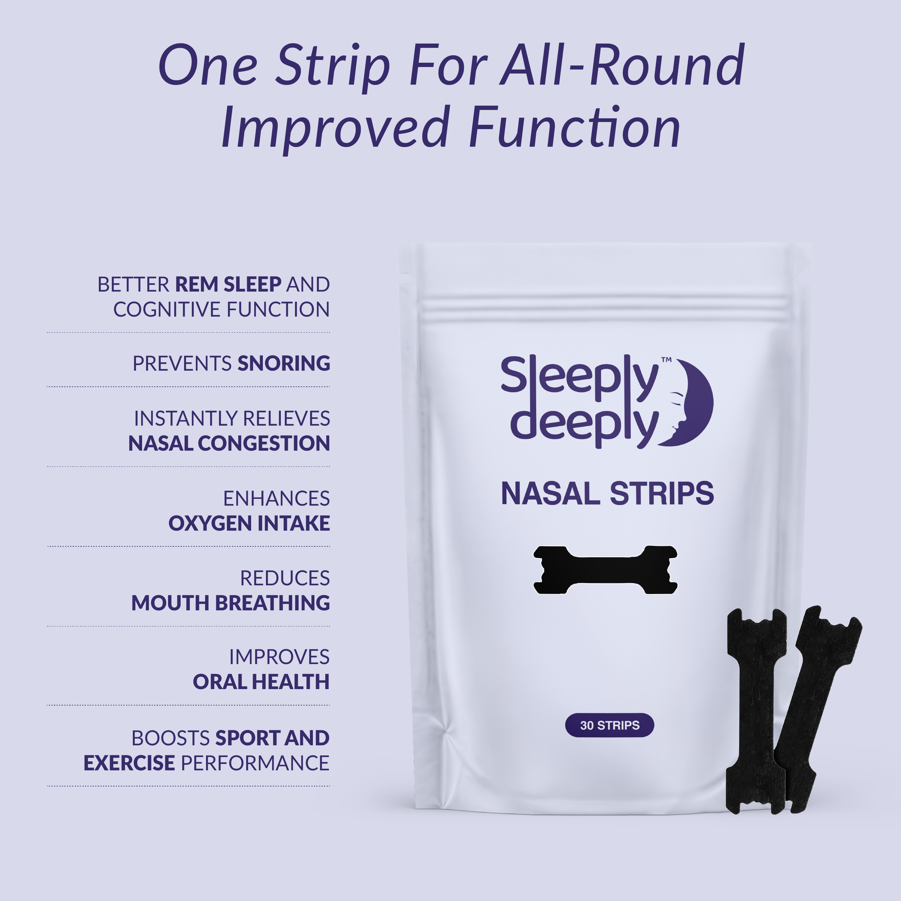 Sleeply Deeply Anti-Snoring Nasal Strips