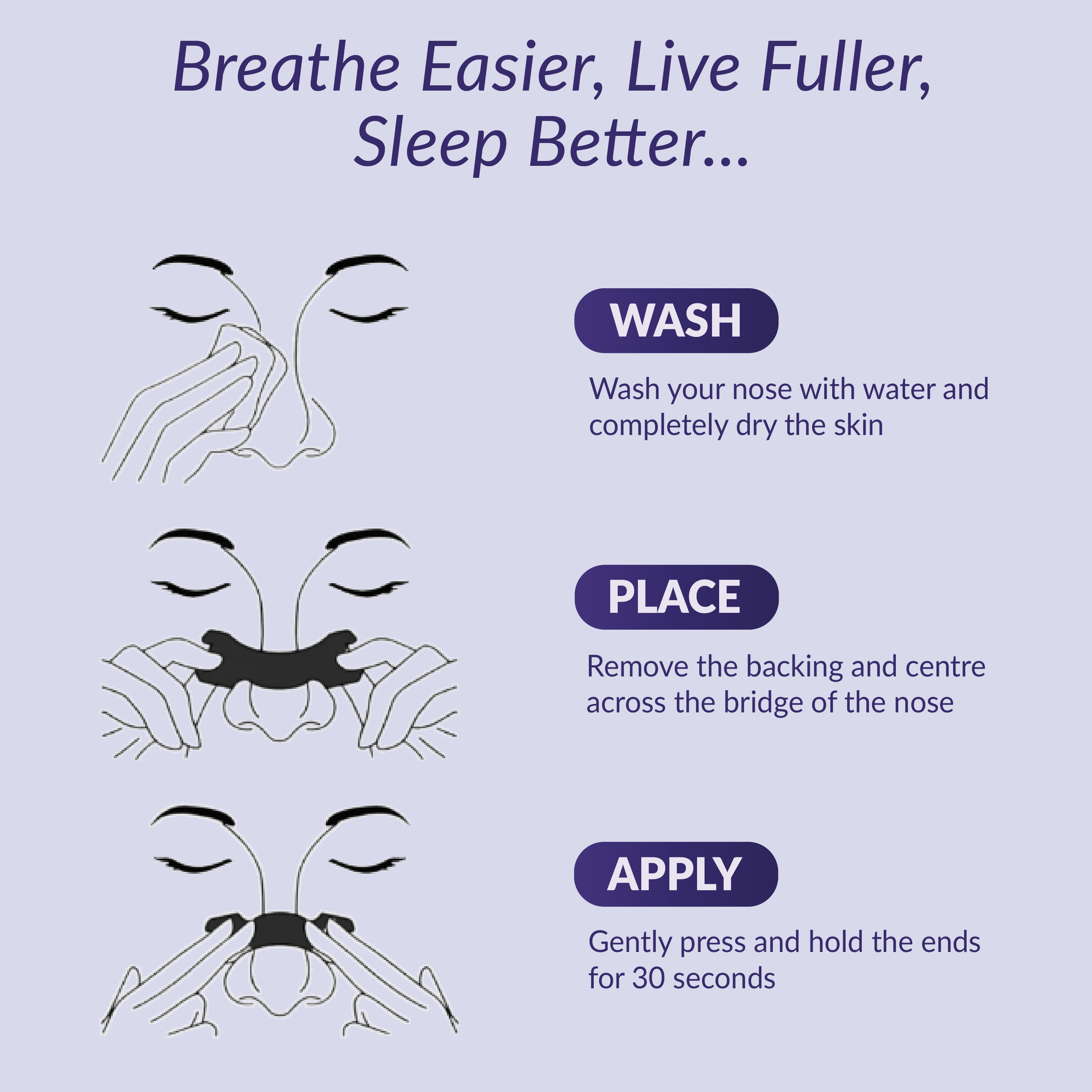 Sleeply Deeply Anti-Snoring Nasal Strips
