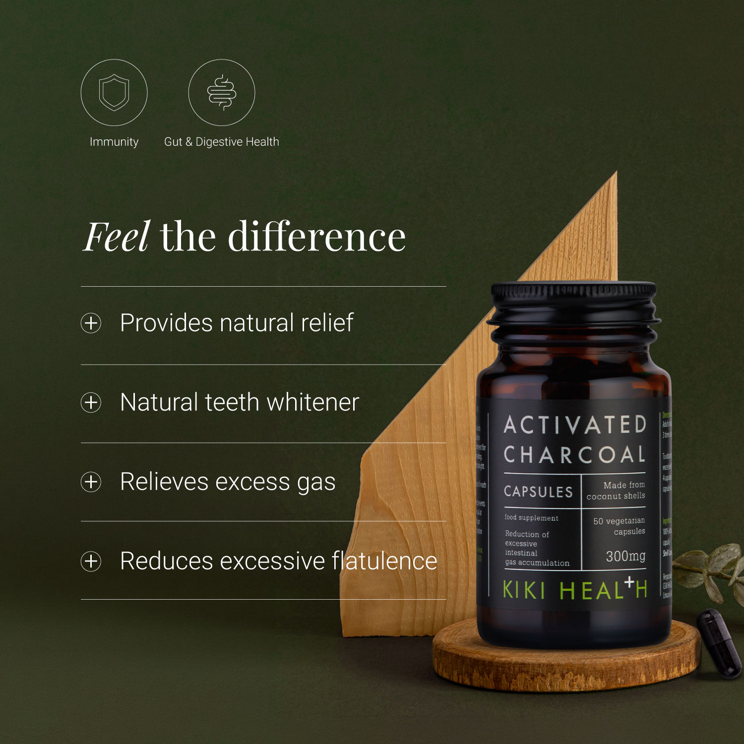 KIKI Health Activated Charcoal 300mg