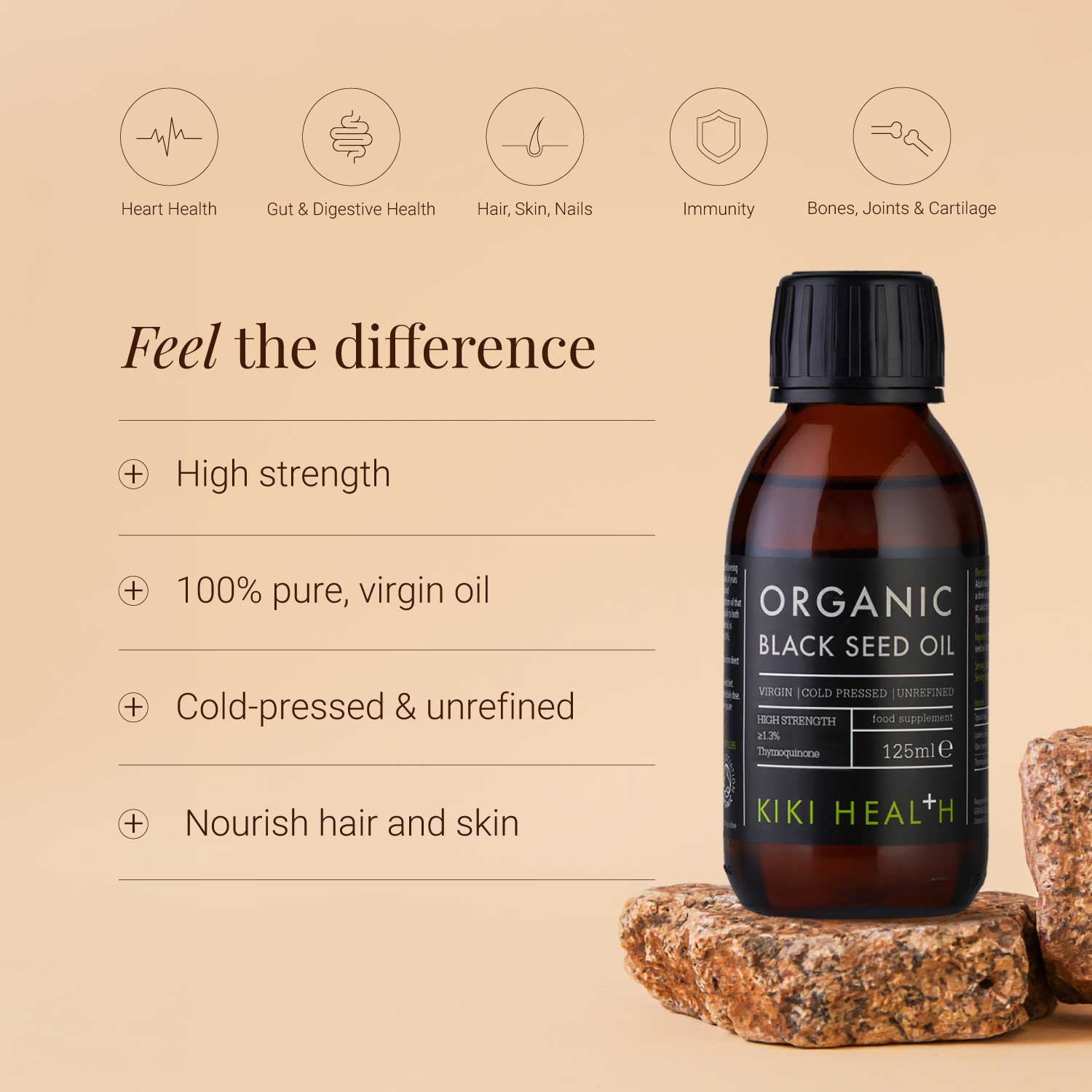KIKI Health Organic Black Seed Oil 125ml